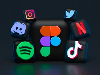 blue red and green letters illustration by Alexander Shatov courtesy of Unsplash.